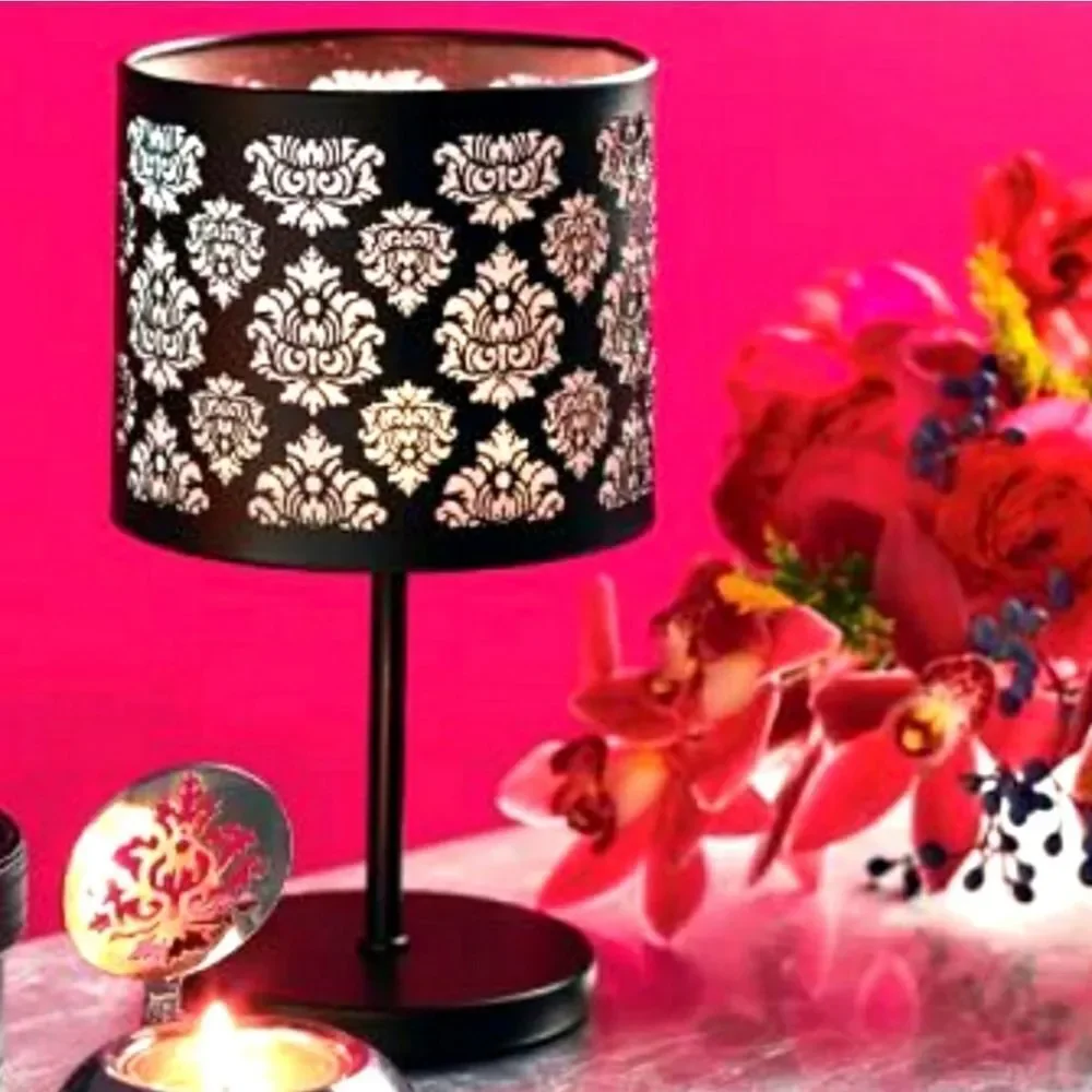 🩵NIB Partylite Black Boudoir Tealight/Votive Candle Lamp - Picture 1 of 16